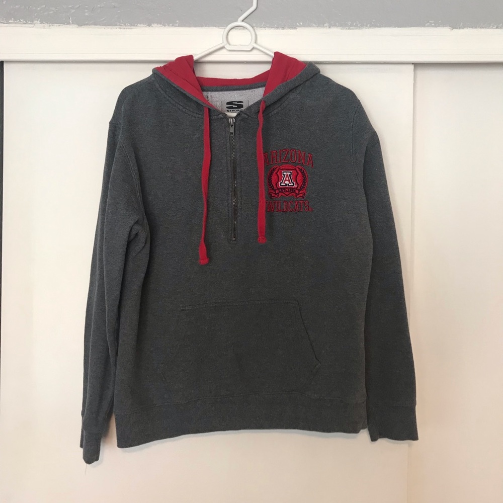 Arizona Wildcats 1/2 zip up hoodie